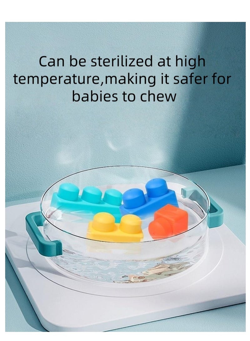 مجموعة مكعبات بناء للأطفال، 53 قطعة ألعاب تعليمية للأولاد والبنات مع صندوق تخزين، هدية رائعة للأطفال - Image 4