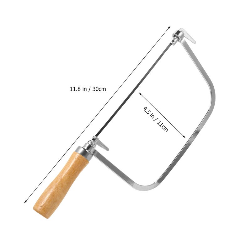 Adjustable U Shaped Hacksaw With Wood Handle For Woodworking Plastic Gypsum Board Cutting - Image 3