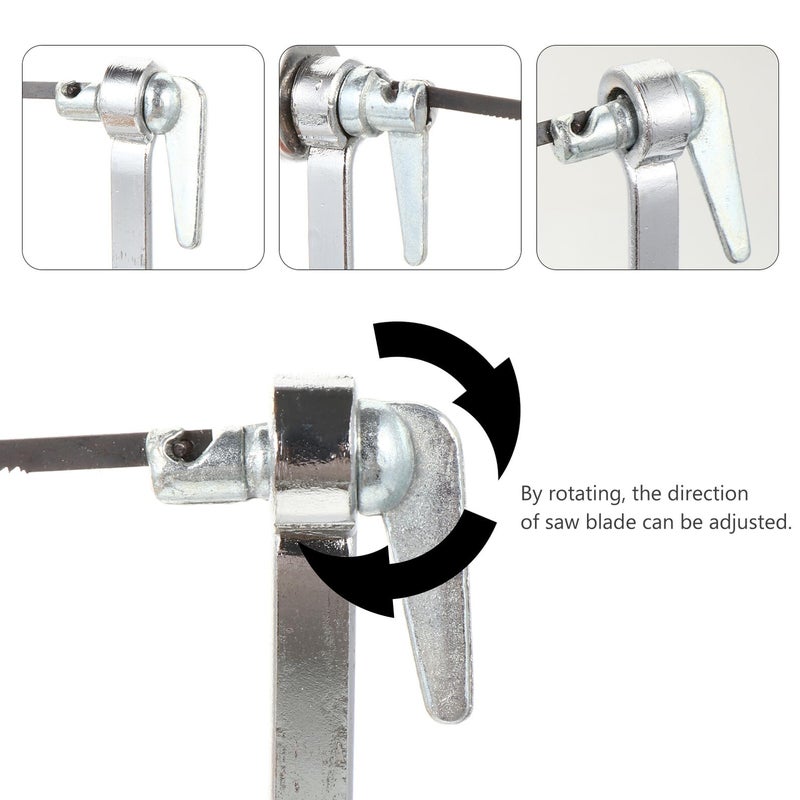 Adjustable U Shaped Hacksaw With Wood Handle For Woodworking Plastic Gypsum Board Cutting - Image 4