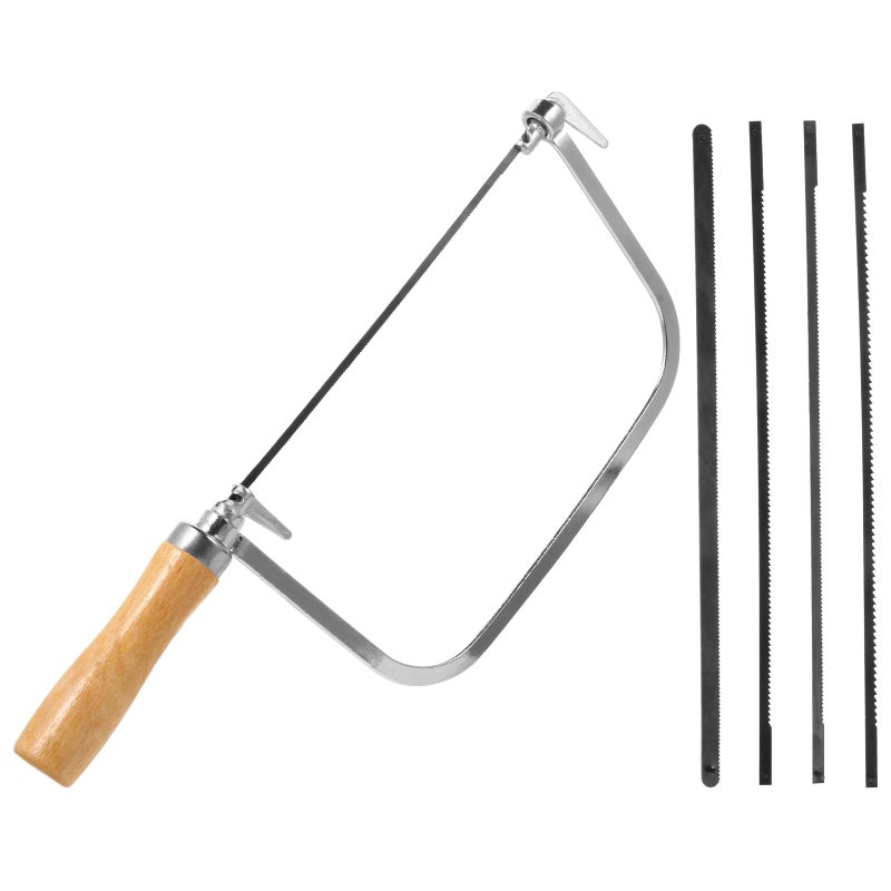 Adjustable U Shaped Hacksaw With Wood Handle For Woodworking Plastic Gypsum Board Cutting - Image 2