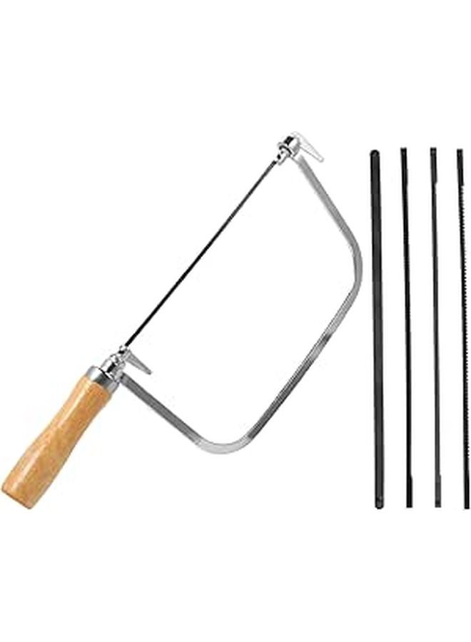 Adjustable U Shaped Hacksaw With Wood Handle For Woodworking Plastic Gypsum Board Cutting - Image 1
