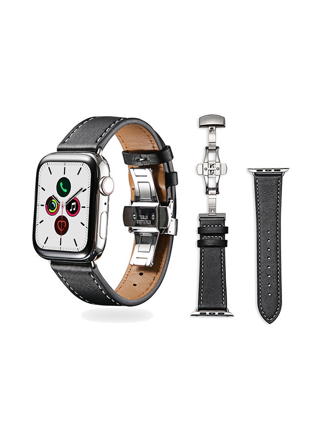 Perfii Stylish Band For Apple Watch Series 5/4/3/2/1 Black