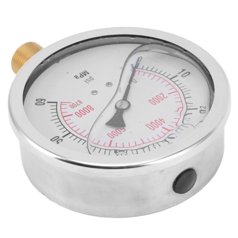 M20x1 CO2 Cylinder Pressure Gauge 8700 PSI Carbon Dioxide Gas Pressure Meter - Image 4