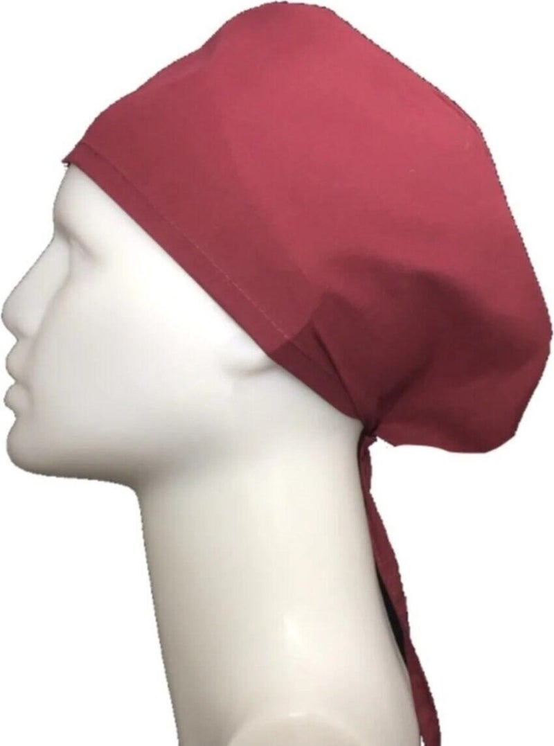 Nur Medical Clothing Claret Red Surgical Cap