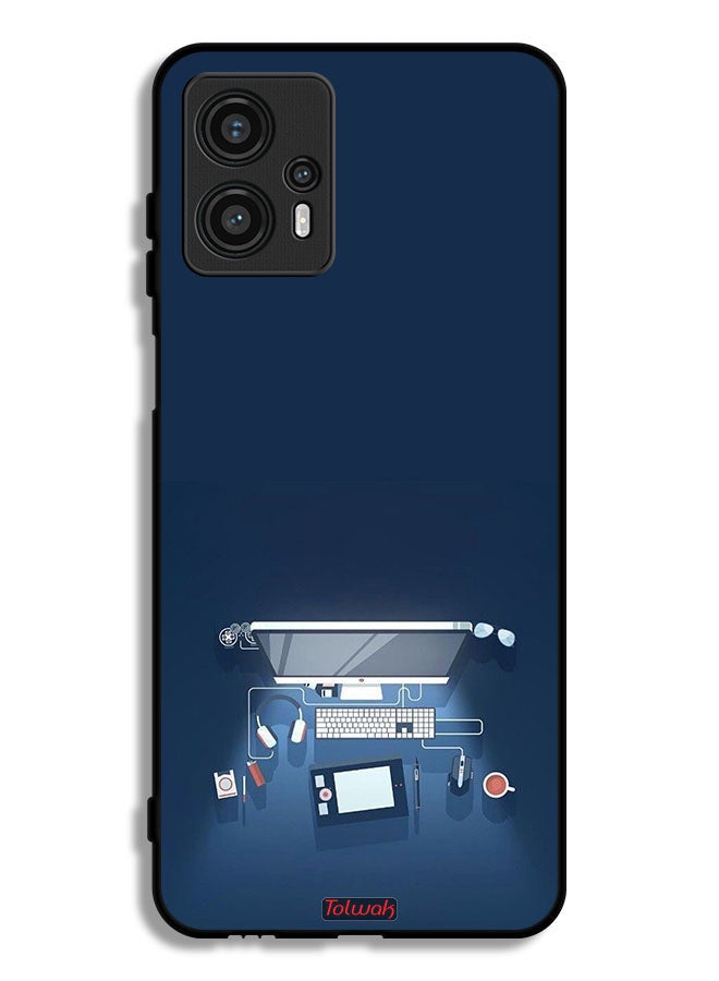 Tolwak Motorola Moto G13 Protective Case Cover Computer Desk Art - Image 1