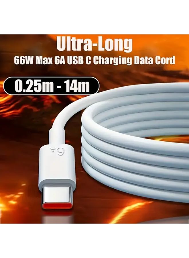66W 6A USB C Super Fast Charging Data Cable 9.84inch Long Type C For Universal Smartphone - Image 5