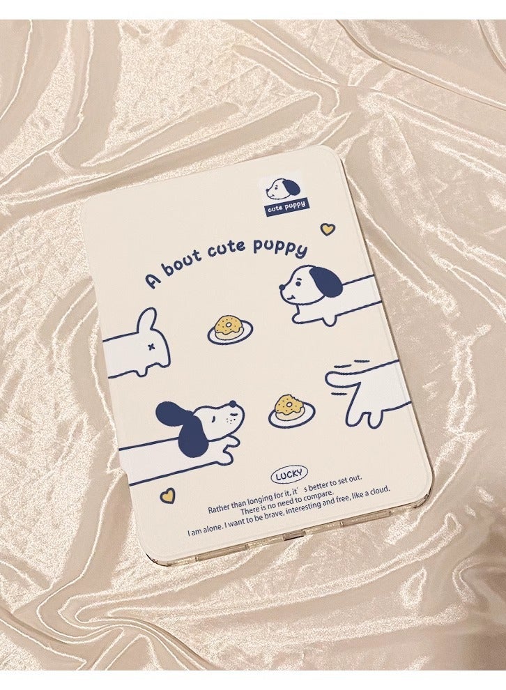 عام a puppy design case for iPad Air 11-inch M3 (2025), 360-degree swivel PU leather folio case, multi-angle viewing - Image 2