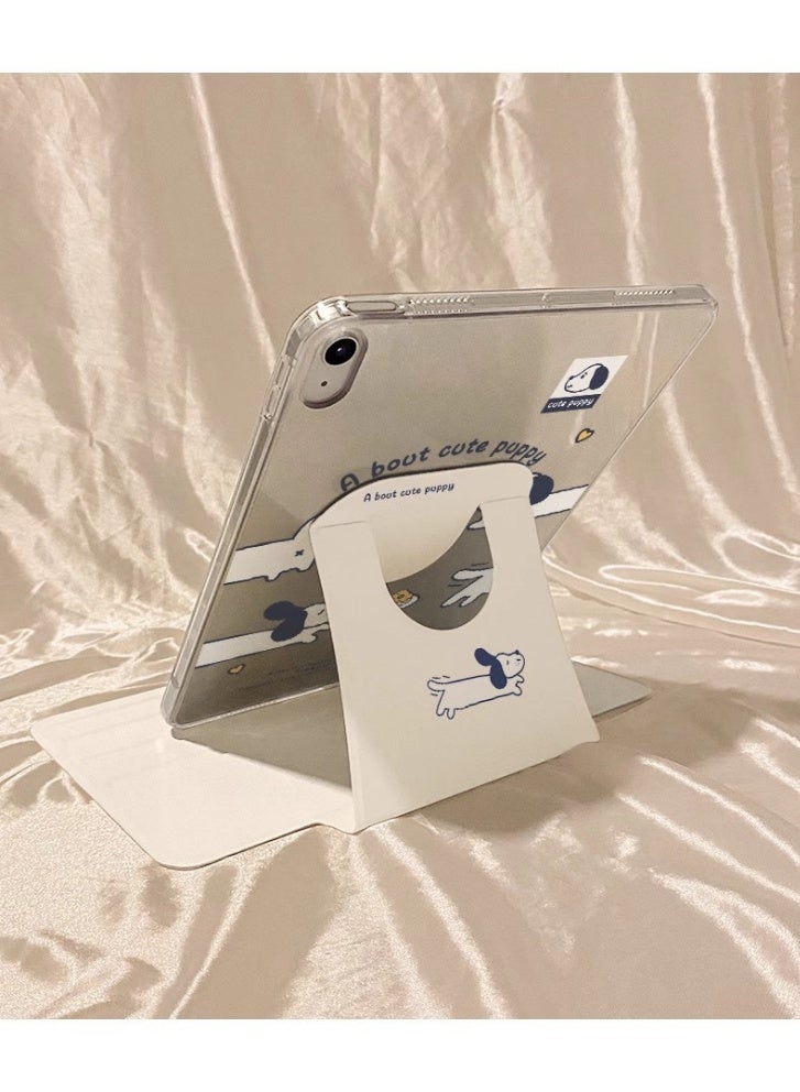 عام a puppy design case for iPad Air 11-inch M3 (2025), 360-degree swivel PU leather folio case, multi-angle viewing - Image 3