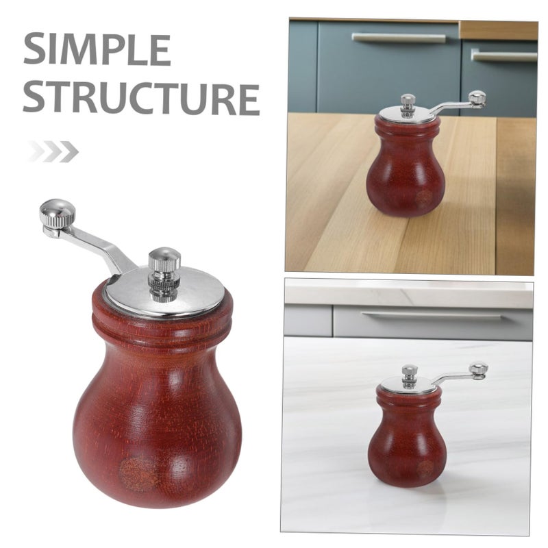 Wooden Manual Salt Pepper Grinder Ceramic Core Compact Kitchen Spice Mill Tool - Image 4