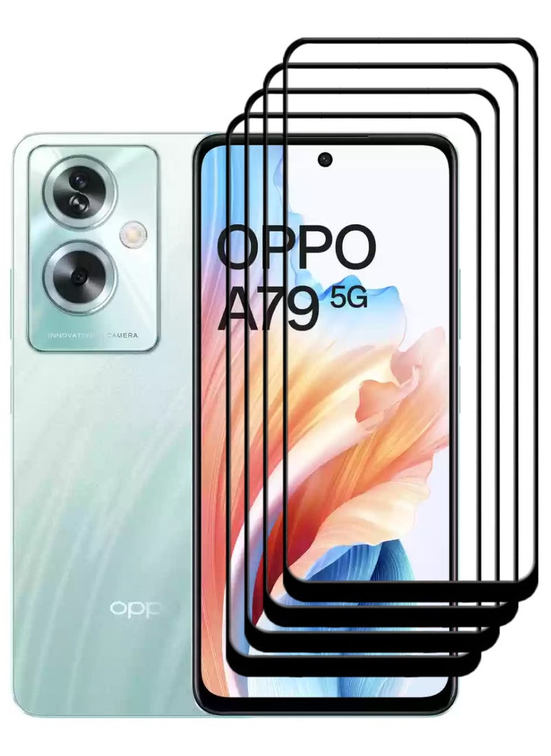 ACLIX 4 Pieces Antistatic ESD Dustproof Premium Quality High Definition Tempered Glass Screen Protector Designed For Oppo A79 - Image 1