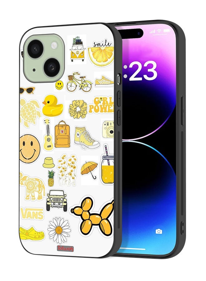 Tolwak Apple iPhone 15 Plus Protective Case Cover Girly Tags - Image 1