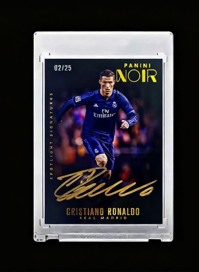 بانيني بطاقة كرة قدم بتوقيع كريستيانو رونالدو، بطاقة تداول موقعة فردية، إصدار للمجمعين، تذكارات وبطاقات رياضية لعشاق كرة القدم وهواة الجمع - Image 3