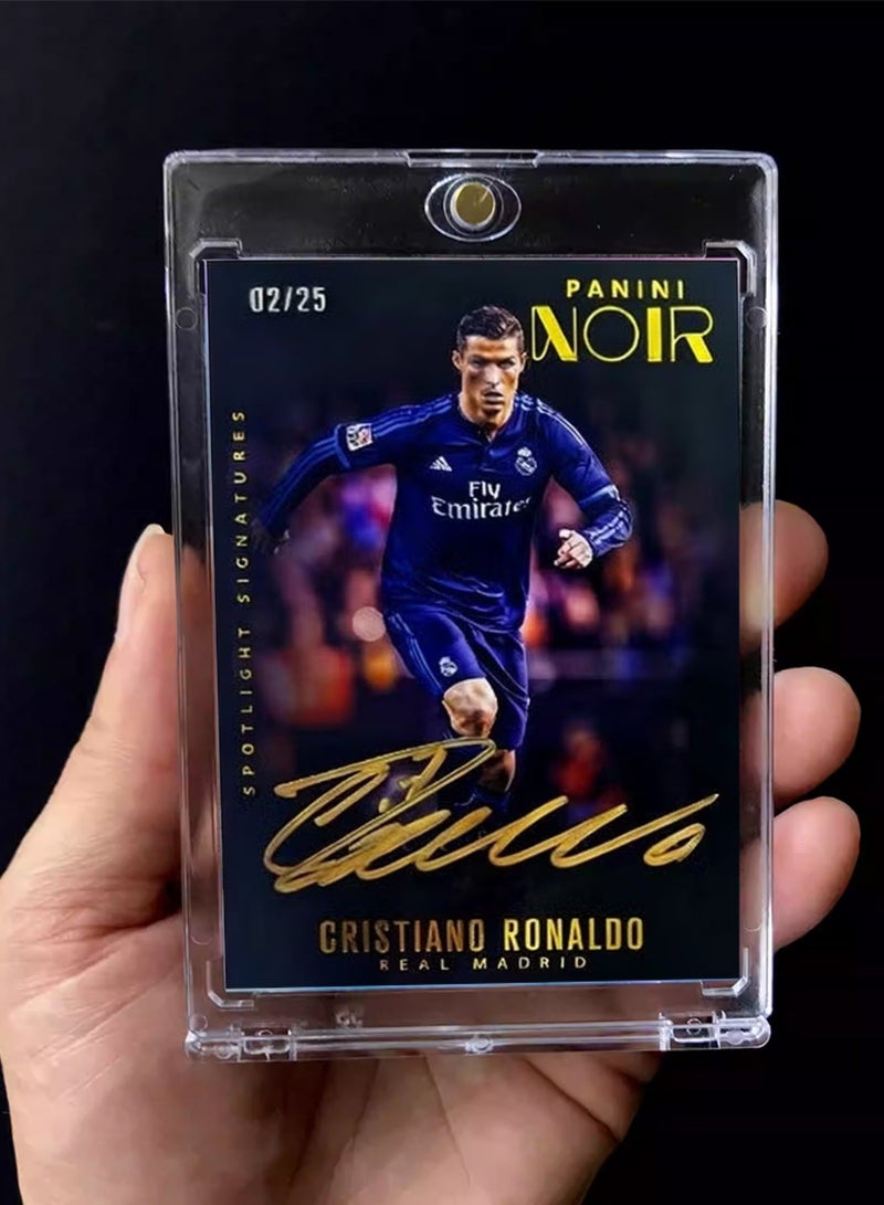 بانيني بطاقة كرة قدم بتوقيع كريستيانو رونالدو، بطاقة تداول موقعة فردية، إصدار للمجمعين، تذكارات وبطاقات رياضية لعشاق كرة القدم وهواة الجمع - Image 2