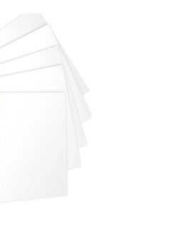 Generic 100-Piece A4 Bristol Card Binding Covers 180gsm  White  - Image 2