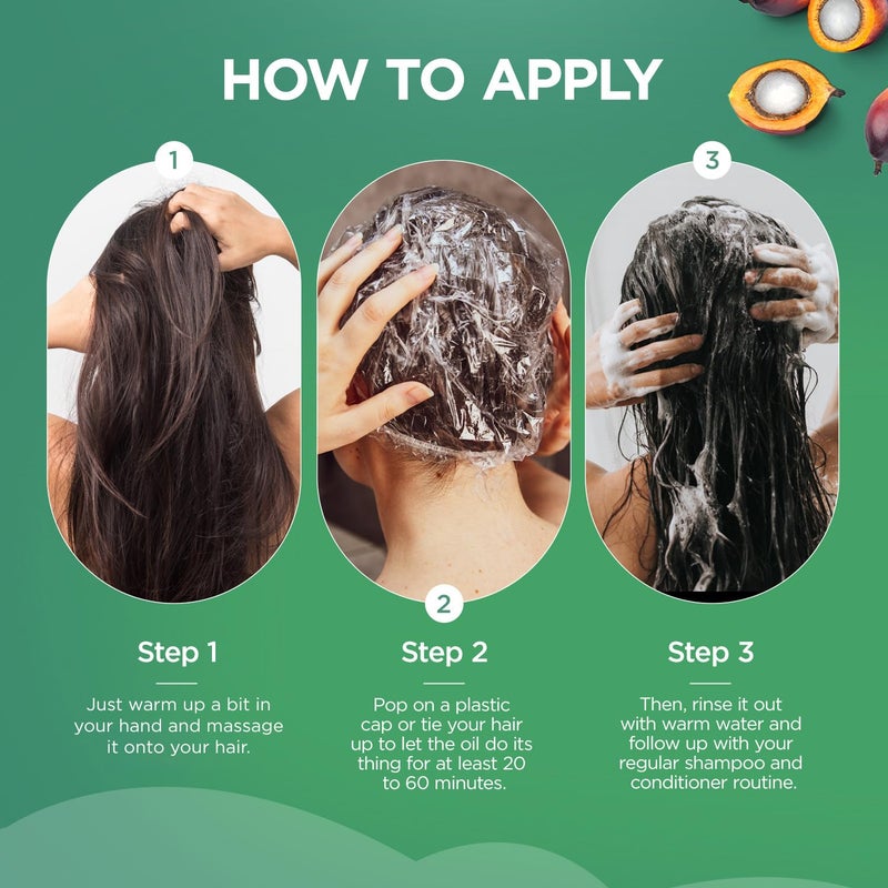 AIPILER Batana Oil for Hair Strenthening: Dr Sebi 100% Pure and Raw Honduras Hair Treatment Oil - Pre or Post Shower Hair care for Curly/Coily/Wavy Hair 4.23oz - Image 2