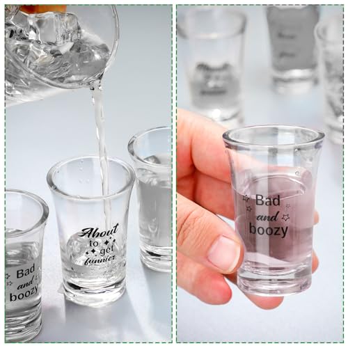 Jetec 28 Pcs Christmas Funny Shot Glasses for Adult Acrylic Party Favors Adults 1.2 Ounce Mini Cup Party Favors for Guests Mini Cup Bulk Bulk Gifts for Adults Christmas Supplies - Image 4