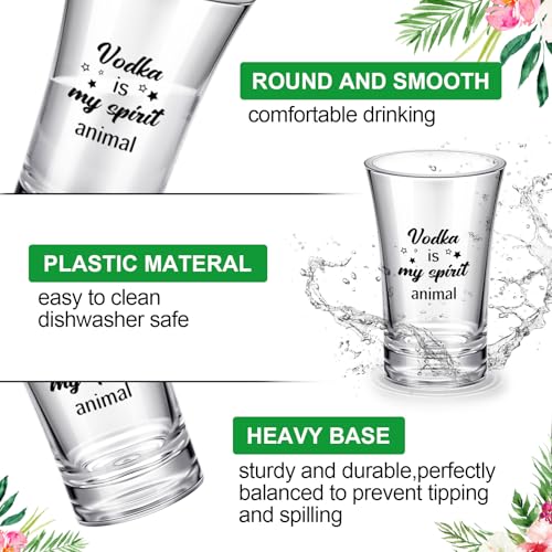 Jetec 28 Pcs Christmas Funny Shot Glasses for Adult Acrylic Party Favors Adults 1.2 Ounce Mini Cup Party Favors for Guests Mini Cup Bulk Bulk Gifts for Adults Christmas Supplies - Image 3