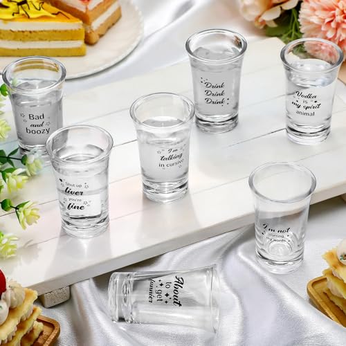 Jetec 28 Pcs Christmas Funny Shot Glasses for Adult Acrylic Party Favors Adults 1.2 Ounce Mini Cup Party Favors for Guests Mini Cup Bulk Bulk Gifts for Adults Christmas Supplies - Image 5