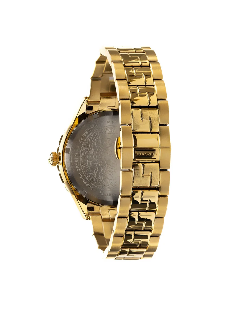 VERSACE Hellenyium Quartz Black Dial Watch