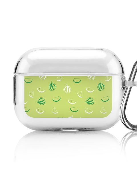 Classic Clear printed Case for Apple AirPods Pro 2nd Generation Thin Transparent Cover [Designed for Apple AirPods Pro 2nd Generation] - Watermelon Bits