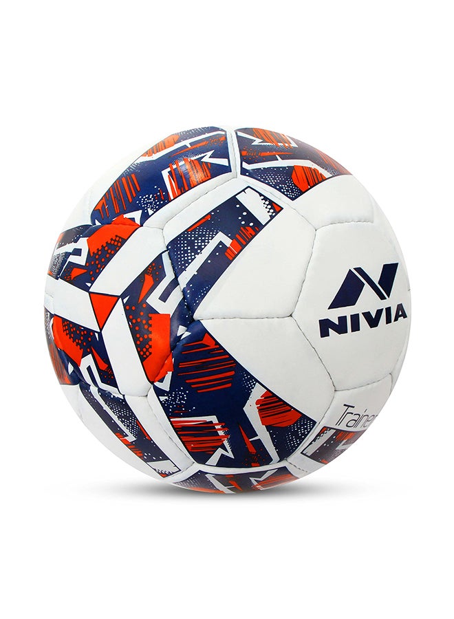 Nivia Trainer Synthetic Football | Rubberized Stitched | Suitable for Hard Ground Without Grass | Training Football | for Men & Women| Size - 4 - Image 2