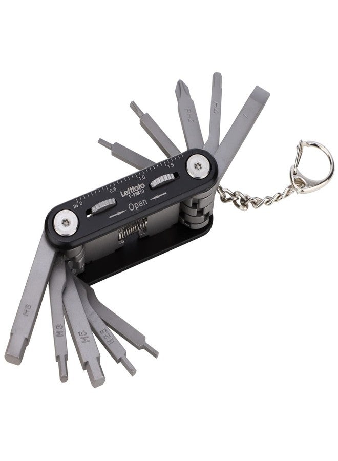 Leftfoto 10pcs Folding Hex Key Wrench With Phillips and Flathead Screwdriver Star Set, Metric Arm Portable Repair Tool - Image 3
