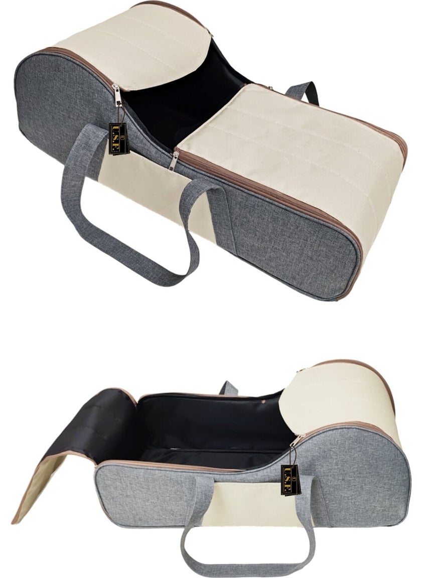 U.S.F Carrycot Baby Carrier Infant Carrier Stroller CREAM GREY  - Image 5