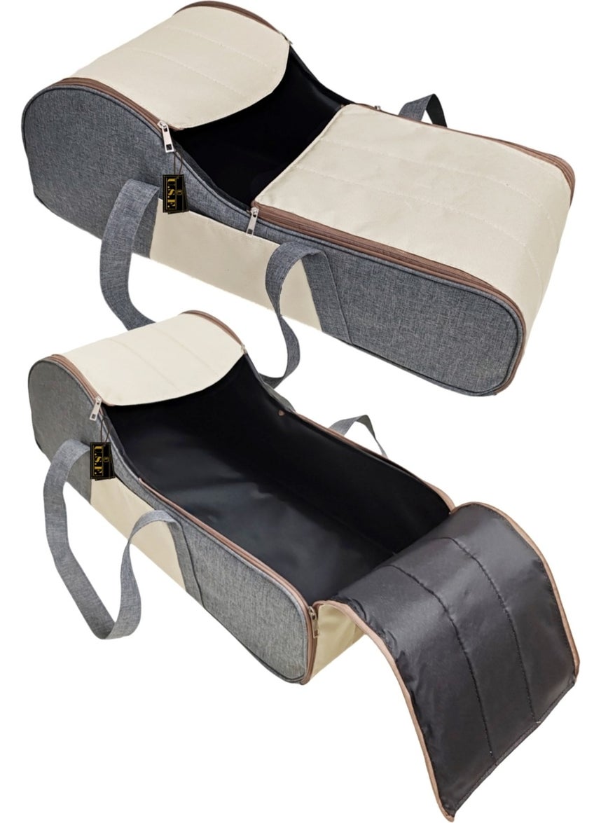 U.S.F Carrycot Baby Carrier Infant Carrier Stroller CREAM GREY  - Image 2