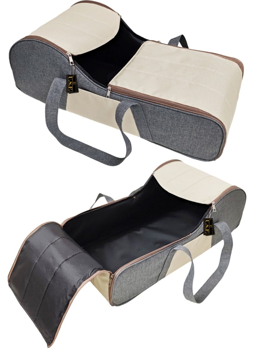U.S.F Carrycot Baby Carrier Infant Carrier Stroller CREAM GREY  - Image 3