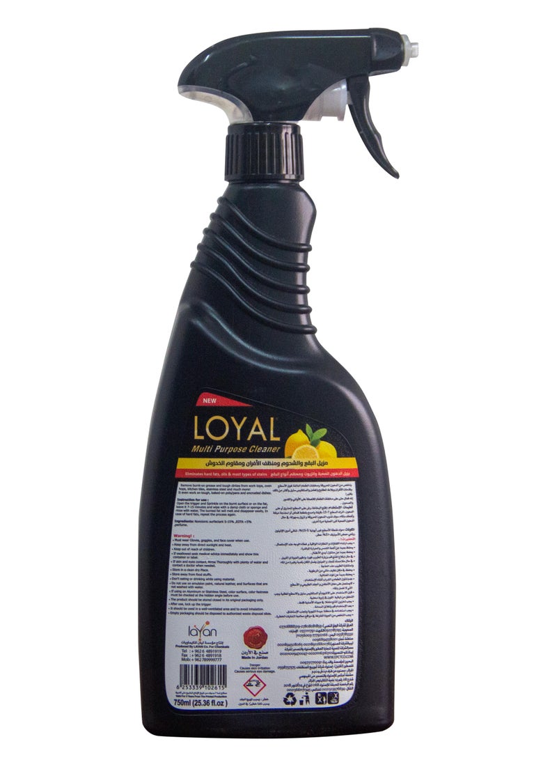 loyal Multi-Purpose Cleaner Liquid Lemon 750ml - Image 3