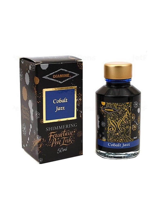Diamine - Shimmering Fountain Pen Ink, Cobalt Jazz 50Ml - Image 2