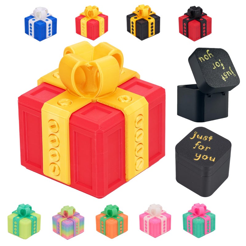 CGXRDK Annoying Gift Box with ScrewsIncludes Finger Box InsidePrank Popup Finger Fun Gag Novelty GiftGlow in The Dark ColorTakeApart Puzzle Surprise Prank Box - Image 3