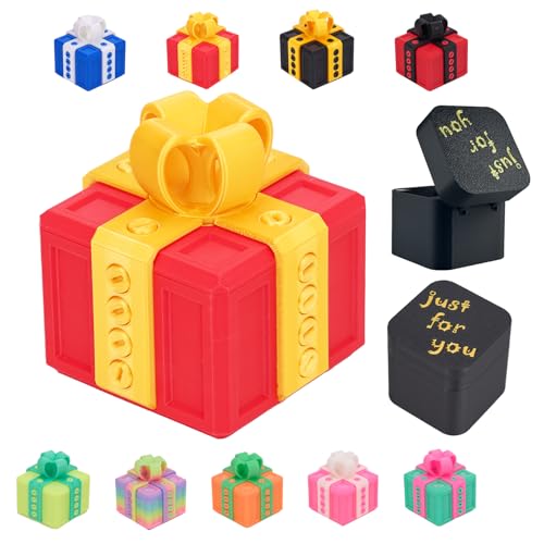 CGXRDK Annoying Gift Box with ScrewsIncludes Finger Box InsidePrank Popup Finger Fun Gag Novelty GiftGlow in The Dark ColorTakeApart Puzzle Surprise Prank Box - Image 1