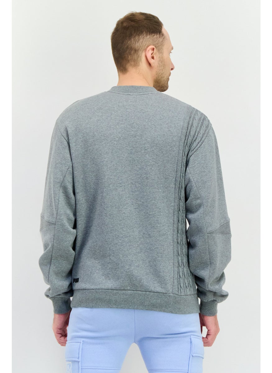 PUMA Men Sportswear Fit Long Sleeve Outdoor Sweatshirt, Grey  - Image 2