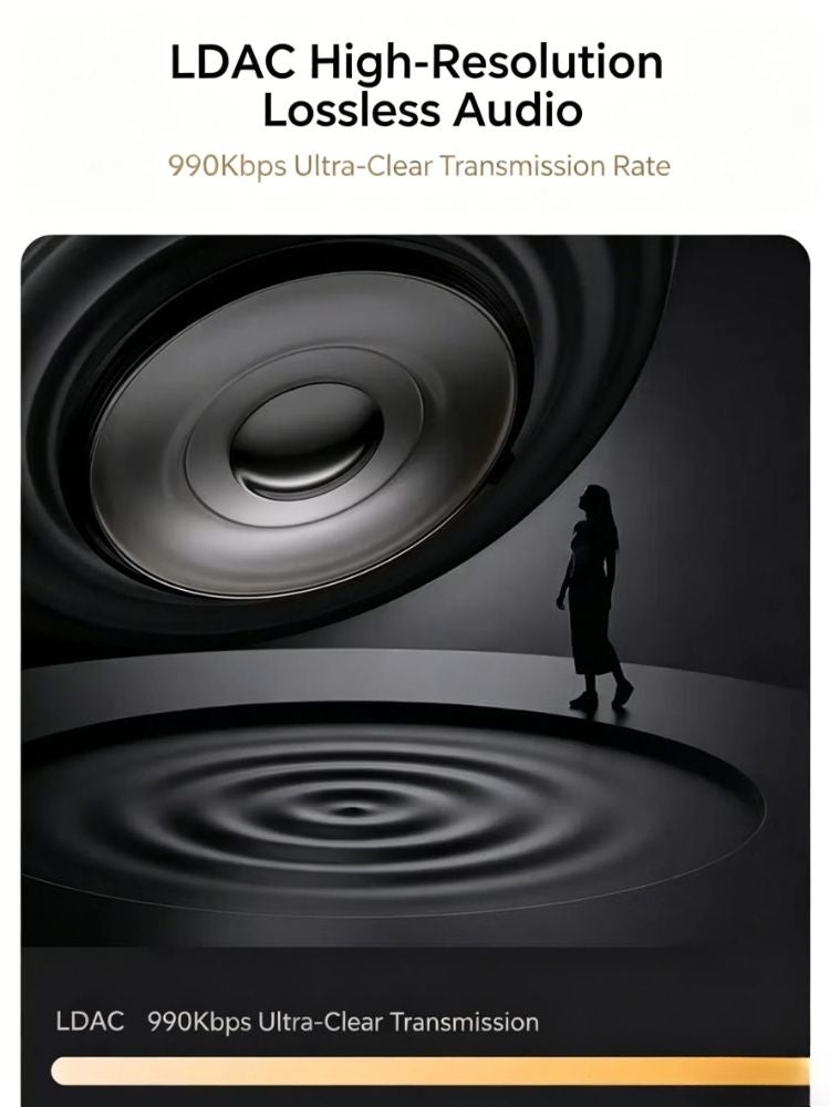 موفا سماعة لاسلكية Mova Tpeak Clip Pro Bluetooth Open-Ear Clip-On Earbuds, Gold - Image 3