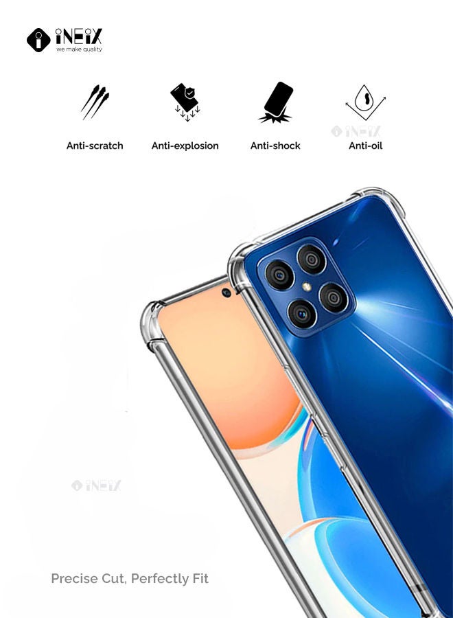 INEIX Shockproof Ultra Clear Silicone Case Cover For Honor X8 Clear - Image 2