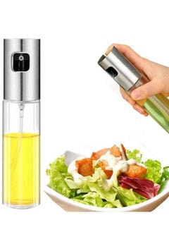 Oil Dispensing Oil Sprayers, spray bottle for cooking oil, vinegar sprayer, Barbecue spray bottle, Olive Oil Sprayer Bottle 100ml, Glass Sprayer for BBQ, Cooking, Salad, Bread Baking, Frying (100ml)