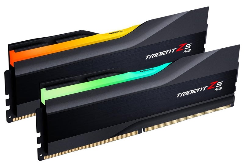 G.SKILL Trident Z5 RGB Series DDR5 RAM (Intel XMP 3.0) 32GB (2x16GB) 7200MT/s CL34-45-45-115 1.40V Desktop Computer Memory U-DIMM - Matte Black (F5-7200J3445G16GX2-TZ5RK) - Image 1