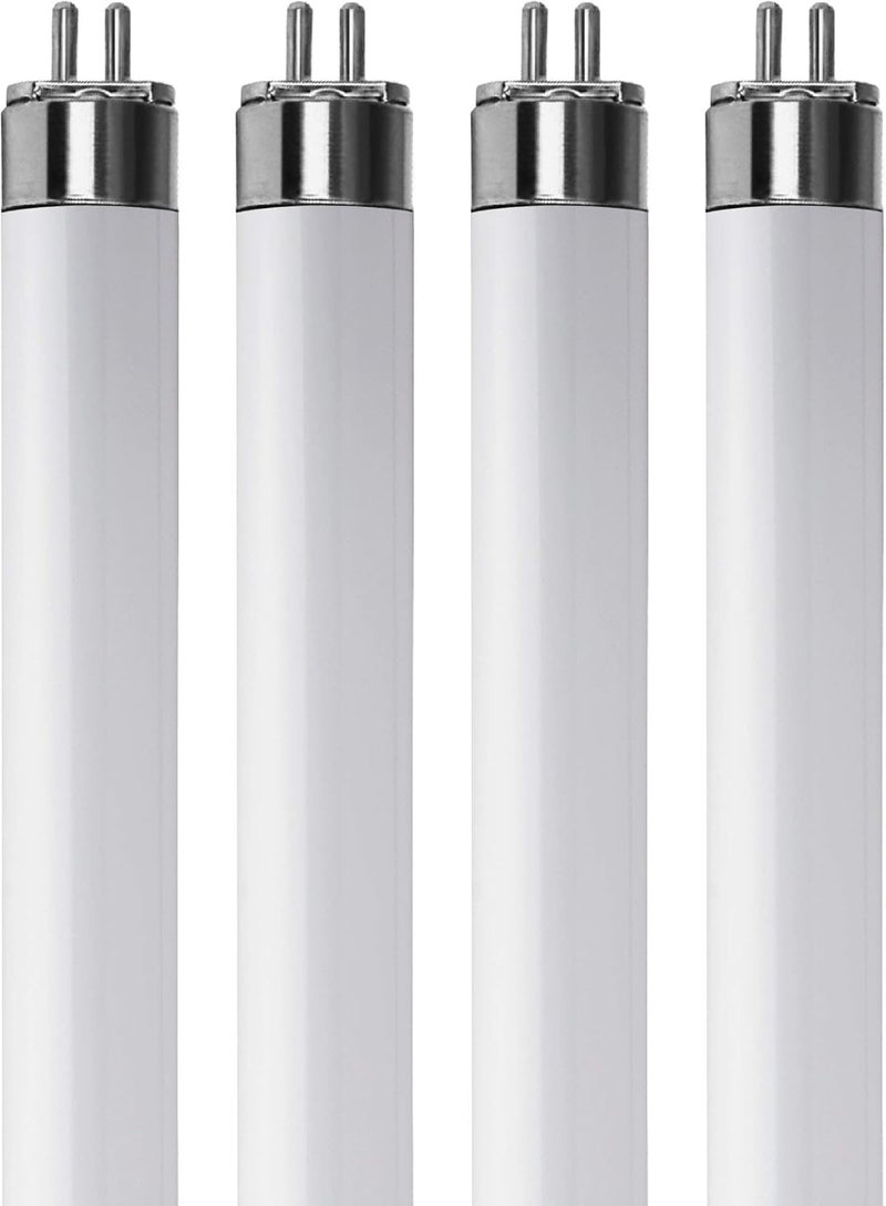 KOR Pack of 4 LED Direct Replacement F8T5CW  T5  5 Watt  12  500 Lumens  Super Long Life Light Bulbs  by KOR Cool White 4100K - Image 1