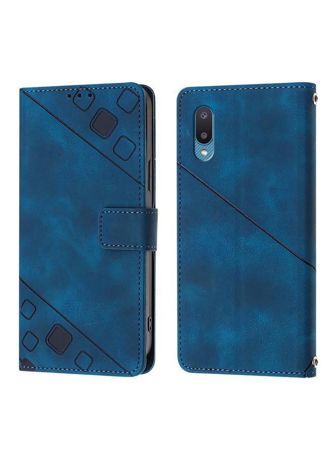 S-TOP Case For Samsung Galaxy A02 / M02 Skin Feel Embossed Leather Phone Case - Image 2