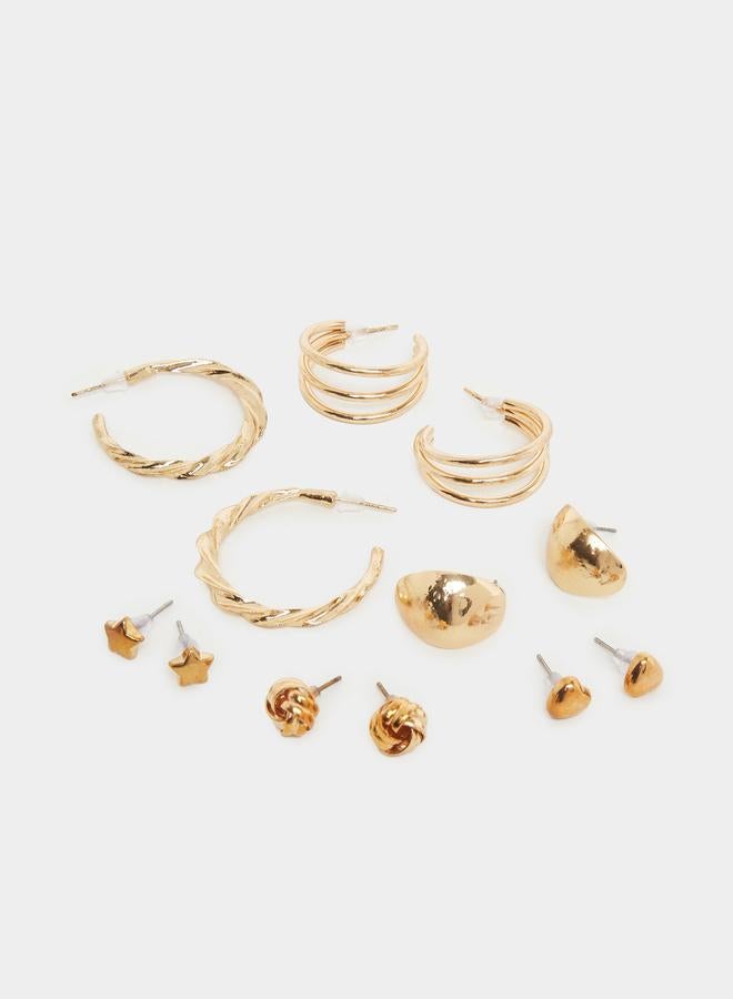 ستايلي طقم أقراط حلقية ومسمار من ستايلي مكون من  قطع - Image 2