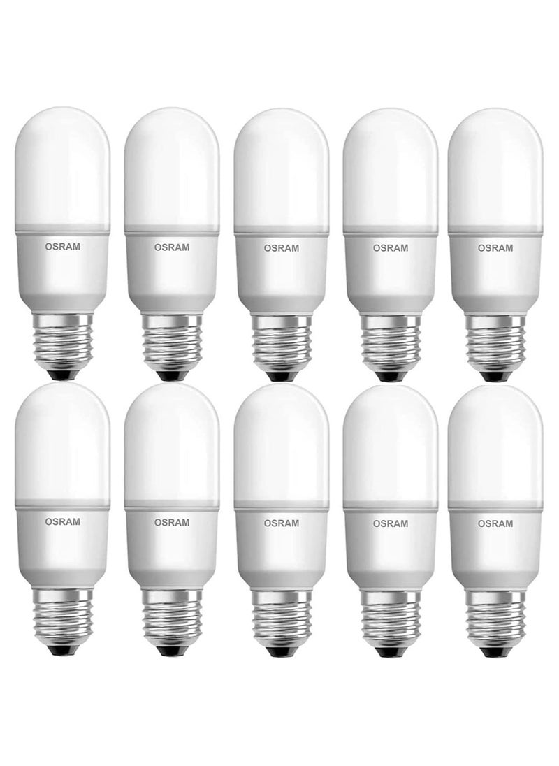 أوسرام مجموعة مصابيح LED اقتصادية E27 بقدرة 10 واط 6500 كلفن - مجموعة من 10 قطع  - Image 1