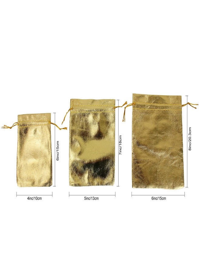 BEAVOING Pack of 100 6"x 8" Heavy Duty Gold Drawstring Organza Jewelry Pouches Wedding Party Christmas Favor Gift Candy Chocolate Bags - Image 5