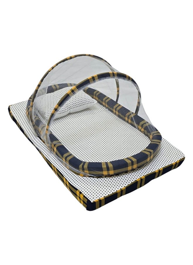 BABYCARA - Baby Net Bed With Thick Mattress, Mosquito Net And Neck Pillow, 80 CM X 48 CM - Image 1