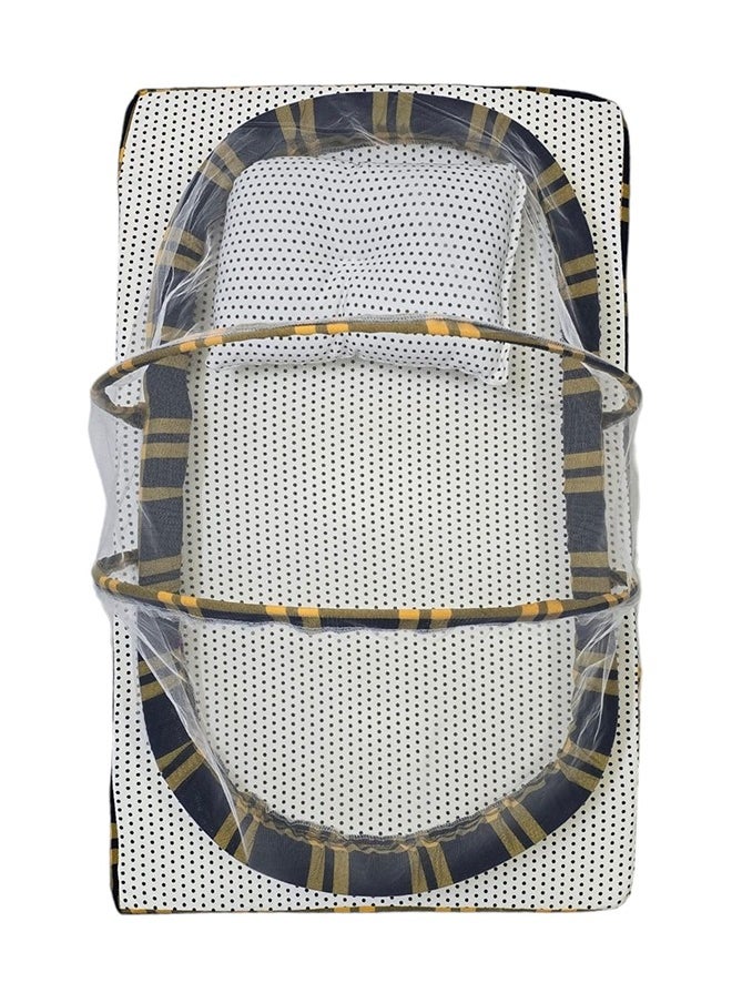 BABYCARA - Baby Net Bed With Thick Mattress, Mosquito Net And Neck Pillow, 80 CM X 48 CM - Image 1