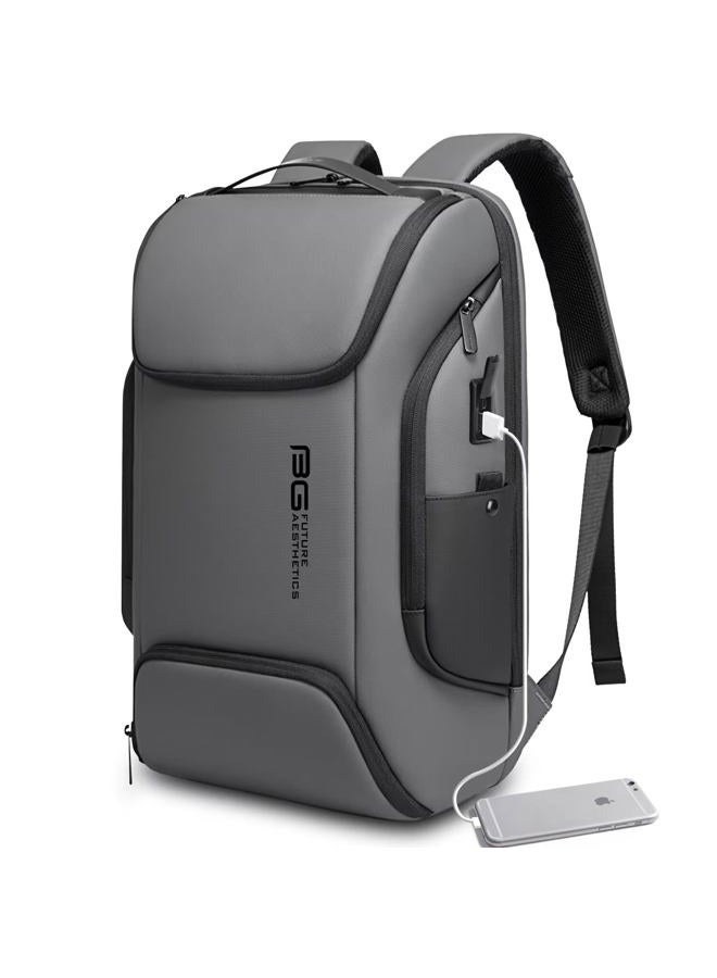 BANGE Business Laptop Smart backpack Can Hold 15.6 Inch Laptop Commute Backpack Carry on bag for men and women (Grey)  - Image 1