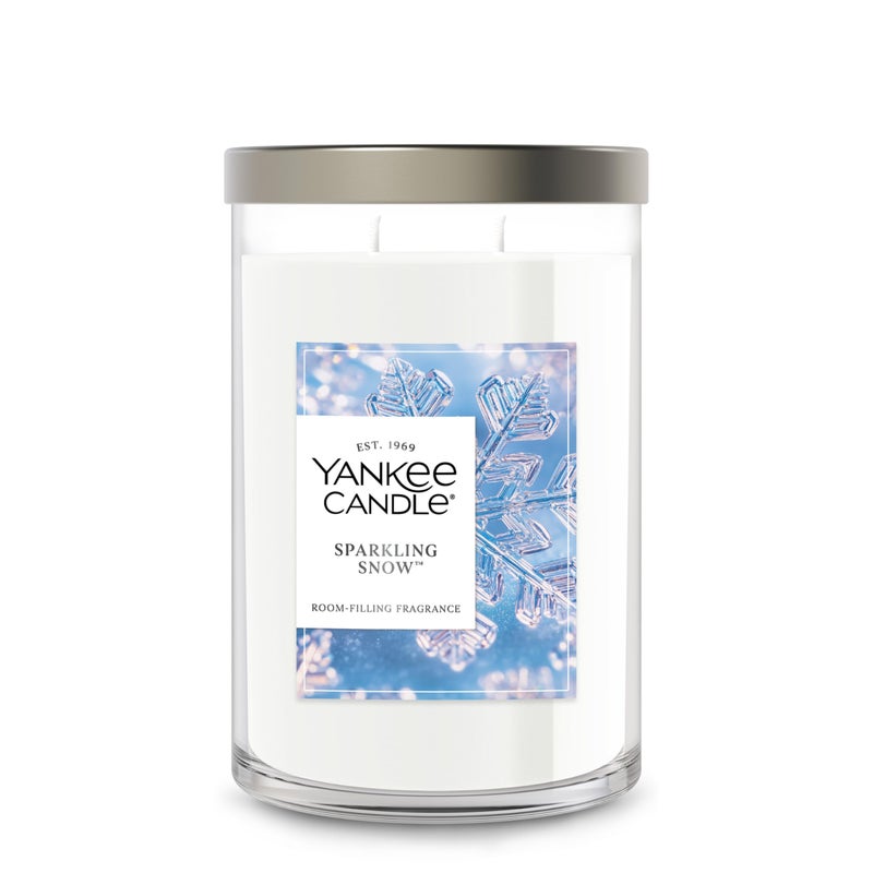 YANKEE CANDLE Yankee Candle Sparkling Snow Scented Signature 20oz Large Tumbler 2Wick Candle Over 60 Hours of Burn Time Christmas  Holiday Candle