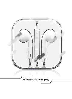 Generic Headphones For Apple 15 Huawei TYPE-C Mobile Phone Wire Control With Wheat Universal Wired Headphones Manufacturers Wholesale-Color: Capacitance Microphone Copper Ring (white General)  - Image 1