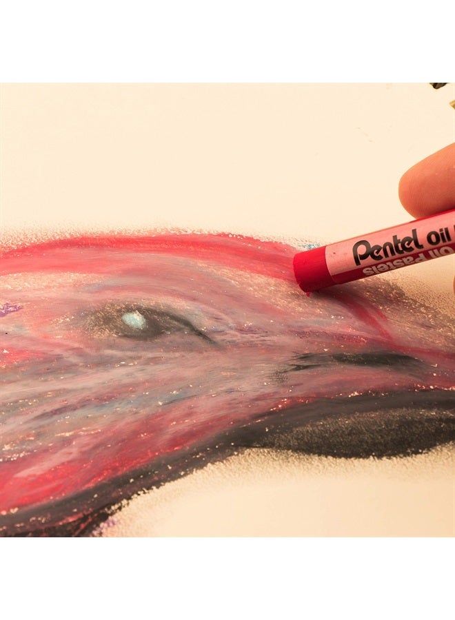 Pentel Arts Oil Pastel Set, 5/16 x 2-7/16 Inch, Assorted Colors, Set of 36 - Image 2