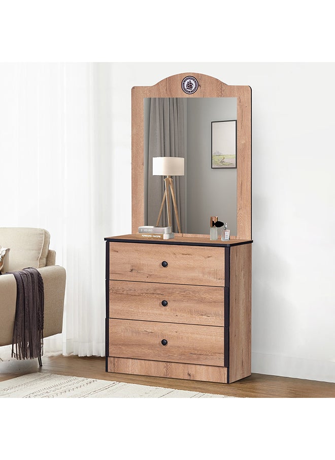 Home Box Crew Mirror Without Dresser Brown 1.1 x 99 x 77 cm  - Image 3